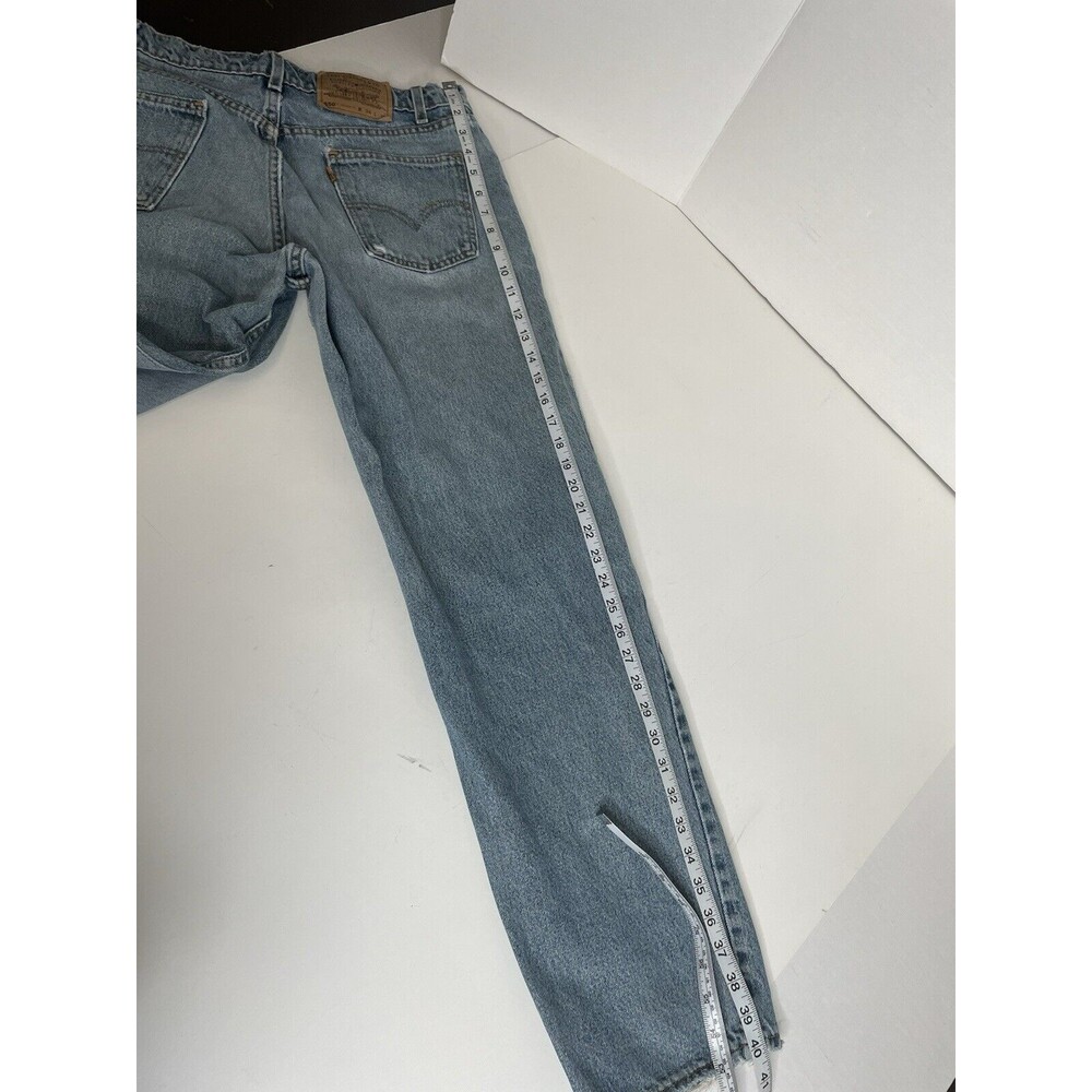 Vintage Levi’s 550 Orange Tab Jeans 34x32 Light Blue Relaxed Fit - Picture 11 of 11